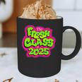 Class Of 2025 Senior Fresh 90s TV Style Retro Graduation Graphic Print Coffee Mug
