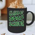 Class Of 2025 Senior Green Student Graduation Graphic Print Coffee Mug