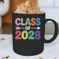 Class Of 2028 Colorful Graduation Graphic Print Coffee Mug