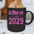 Class Of 2029 Pink Girls Shirt Graduation Graphic Print Coffee Mug