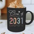Class Of 2031 School College Retro Graduation Vintage Grad Graphic Print Coffee Mug