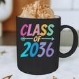 Class Of 2036 First Day Kindergarten Grow With Me Graduation Graphic Print Coffee Mug