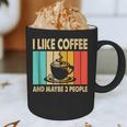 I Like Coffee And Maybe 3 People Introvert Anti-Social Graphic Print Coffee Mug