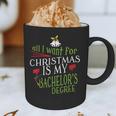 College Student Christmas Bachelors Degree Graduation Graphic Print Coffee Mug