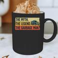 Cool Garbage Man Art For Men Dad Father Garbage Dump Truck Graphic Print Coffee Mug