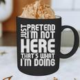 Cool Introvert Just Pretends I'm Not Heres Graphic Print Coffee Mug