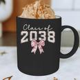 Coquette Bow Preppy Class Of 2038 Girly Girl 2038 Graduation Graphic Print Coffee Mug