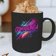 Cowabunga Retro 80s 90s Nostalgia Slang Neon Grunge Art Graphic Print Coffee Mug