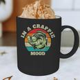 In A Crappie Mood Retro Fishing Sarcastic Dad Graphic Print Coffee Mug