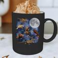 Crested Gecko Moon Retro Reptile Mom Dad Breeder Lover Graphic Print Coffee Mug