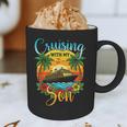 Cruising With My Son Mom Dad Cruise Vacation Matching Graphic Print Coffee Mug