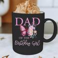 Dad 1st First Birthday Matching Family Butterfly Floral Graphic Print Coffee Mug