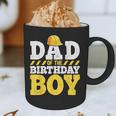 Dad Of The Birthday Boy Construction Birthday Party Hat Men Graphic Print Coffee Mug