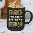 Dad Of The Birthday Boy Gamer Pixel Birthday Party Matching Graphic Print Coffee Mug