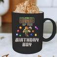 Dad Of The Birthday Boy Video Gamer Pixel Number Graphic Print Coffee Mug