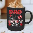 Dad Of The Birthday Girl Family Ladybug Birthday Graphic Print Coffee Mug