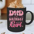 Dad Of The Birthday Girl Family Pink Coquette Bow Graphic Print Coffee Mug