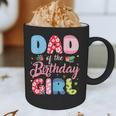 Dad Of The Birthday Girl Family Summer Beach Birthday Party Graphic Print Coffee Mug
