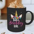 Dad Of The Birthday Girl Father Unicorn Birthday Small Graphic Print Coffee Mug