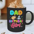Dad Of The Birthday Girl Painting Art Birthday Girl Family Graphic Print Coffee Mug