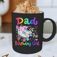 Dad Of The Birthday Girl Skater Roller Skate Family Party Graphic Print Coffee Mug