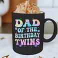 Dad Of The Birthday Twins Girls Kids Party Retro Bday Graphic Print Coffee Mug