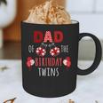 Dad Of The Birthday Twins Ladybug Birthday Family Matching Graphic Print Coffee Mug