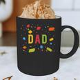 Dad Building Blocks Birthday Boy Graphic Print Coffee Mug