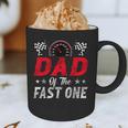 Dad Of The Fast One 1st Birthday Racing Car Family Graphic Print Coffee Mug