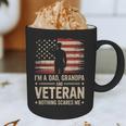 Im A Dad Grandpa And A Veteran Nothing Scares Me Veteran Graphic Print Coffee Mug