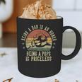 Being A Dad Is An Honor Being A Pops Is Priceless Pops Graphic Print Coffee Mug