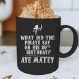 Dad Joke Pirates 80th Birthday Aye Matey T-Shirt Graphic Print Coffee Mug Dad Joke Pirates 80th Birthday Aye Matey T-Shirt Graphic Print Coffee Mug