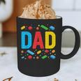 Dad Master Builder Building Bricks Blocks Family Fathers Day Graphic Print Coffee Mug