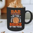 Dad Of Rookie 1st Basketball Bday Theme Matching Graphic Print Coffee Mug
