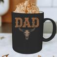 Dad Skull Fathers Day Shirt Western Rodeo Family Matching Graphic Print Coffee Mug