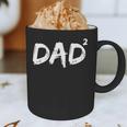 Dad Squared Shirt Father Of Two Kids Daddy Again Shirt Graphic Print Coffee Mug