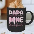 Dada Of Little Miss Onederful First Birthday Girl Bow Graphic Print Coffee Mug Dada Of Little Miss Onederful First Birthday Girl Bow Graphic Print Coffee Mug