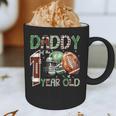 Daddy Of The 1 Year Old Football Lover 1st Birthday Boy Graphic Print Coffee Mug Daddy Of The 1 Year Old Football Lover 1st Birthday Boy Graphic Print Coffee Mug