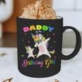 Daddy Of The Birthday Girl Dabbing Unicorn Princess And Dad Graphic Print Coffee Mug