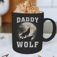Daddy Wolf Wolves Dad Moon Fathers Day Graphic Print Coffee Mug