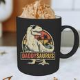 Daddysaurus Shirt T-Rex Dad Dinosaur Graphic Print Coffee Mug