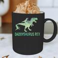 DaddysaurusRex Dinosaur Daddy Saurus Dad 2 Two Kids Dino Graphic Print Coffee Mug
