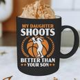 Daughter Basketball Sport Basketball Dad Mom Basketball Fan Graphic Print Coffee Mug