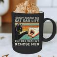 I Didn't Choose The Cat Dad Life Funny Cat Lovers Vintage Graphic Print Coffee Mug
