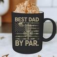 Disc Golf Frisbee Best Dad Par Camo US Flag Golfer Graphic Print Coffee Mug
