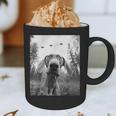 Dog Mom Dad Alien Selfie Weimaraner UFO For Men Women Graphic Print Coffee Mug