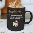 Dog-Trovert Shih Tzu Humor Definition Introvert Graphic Print Coffee Mug Dog-Trovert Shih Tzu Humor Definition Introvert Graphic Print Coffee Mug