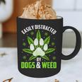 Dogs And Weed Dad Mom Dog Lover Cannabis Marijuana For Men Women Graphic Print Coffee Mug