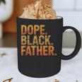 Dope Father African Pride Dad Papa Daddy Fathers Day Graphic Print Coffee Mug