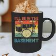 Drumming Basement Drum Set Drummer Rock Dad Grandpa Graphic Print Coffee Mug
